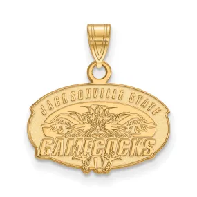 10k Yellow Gold Jacksonville State Small Pendant