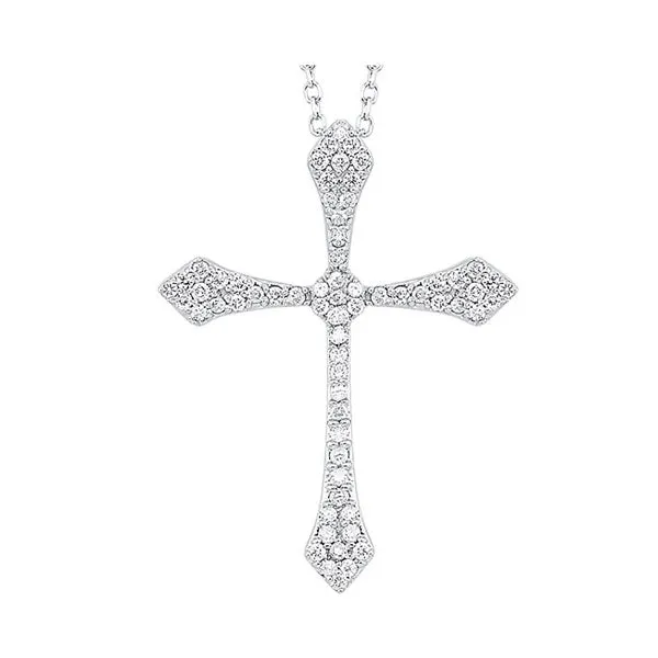 14KT WHITE GOLD DIAMOND (1/3CTW) PENDANT