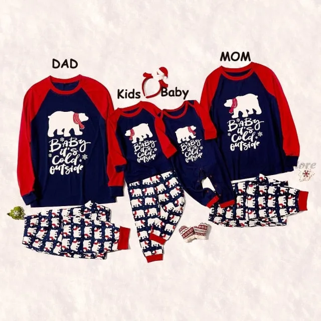 2023 Christmas Family Matching Pajamas Mom Daughter Dad Son Clothing Set