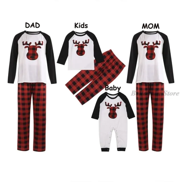 2023 Christmas Family Matching Pajamas Mom Daughter Dad Son Clothing Set