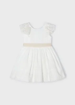 3914 - Girls belted dress - linen