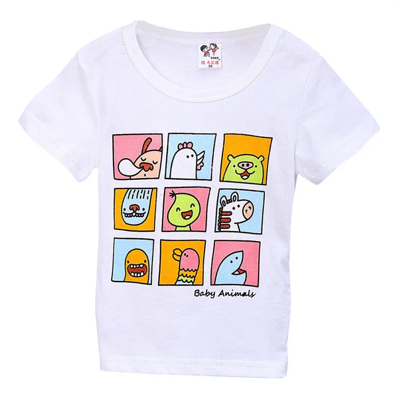 6 styles Kids Clothes Short Sleeve Cartoon Boys T-Shirt roupas infantis menino PY2 SM6