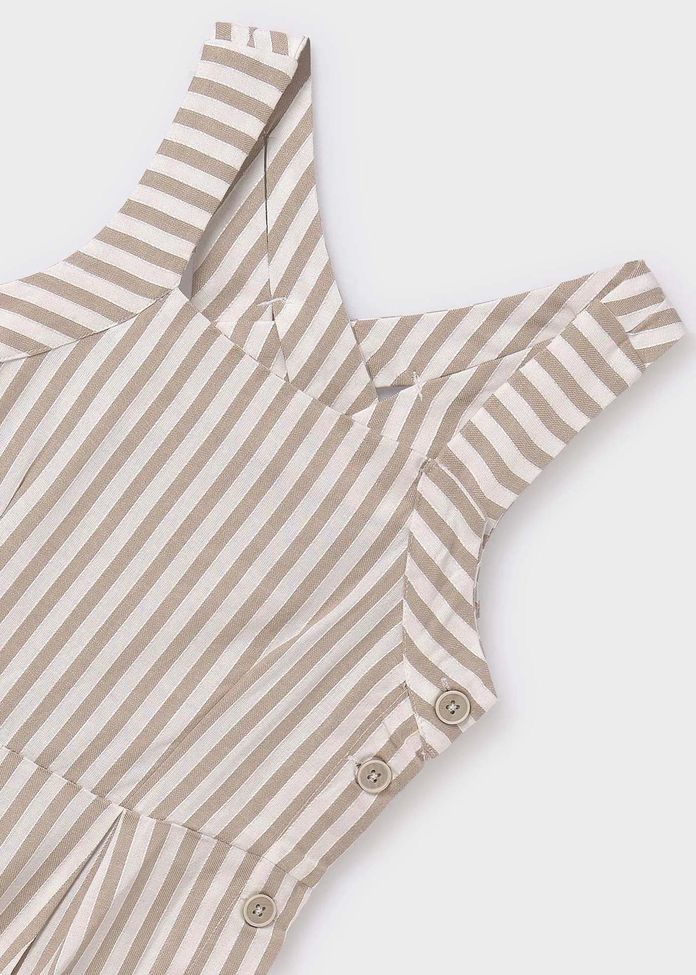 6855 - Stripes jumpsuit for teen girl - Beige