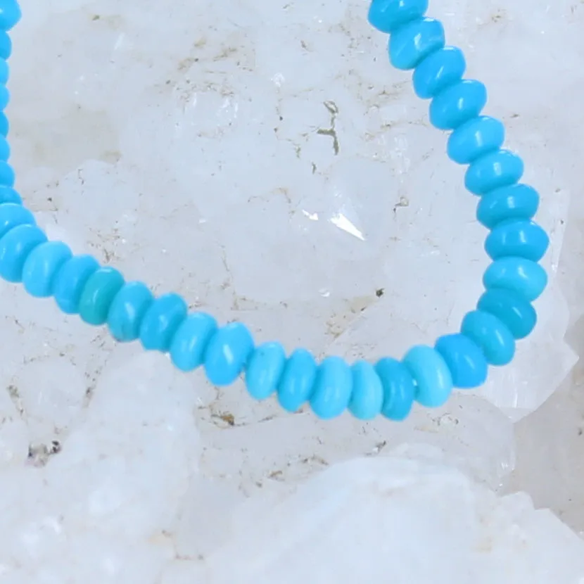 AAA SLEEPING Beauty Turquoise Beads 3.2mm Rondelles 5