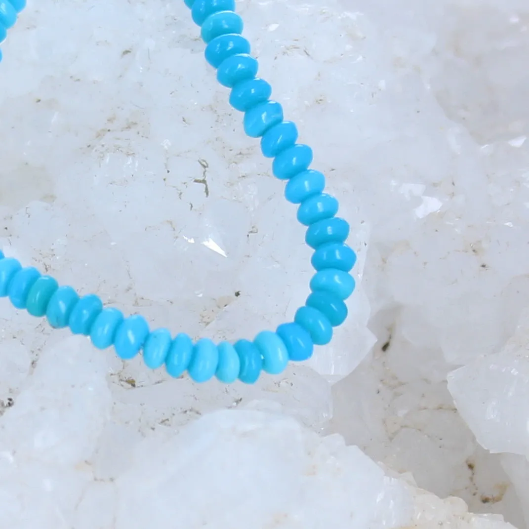 AAA SLEEPING Beauty Turquoise Beads 3.2mm Rondelles 5