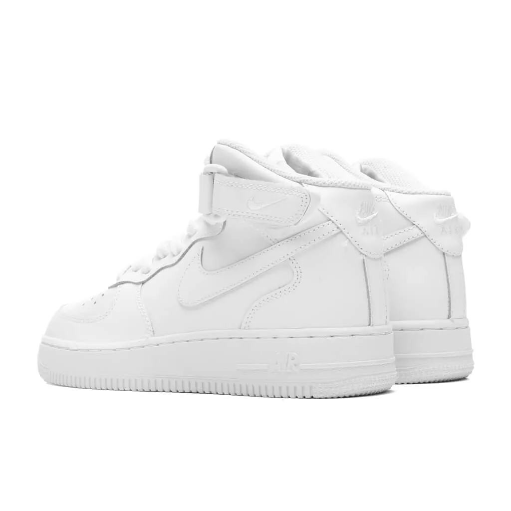 Air Force 1 Mid LE (GS) - White/White