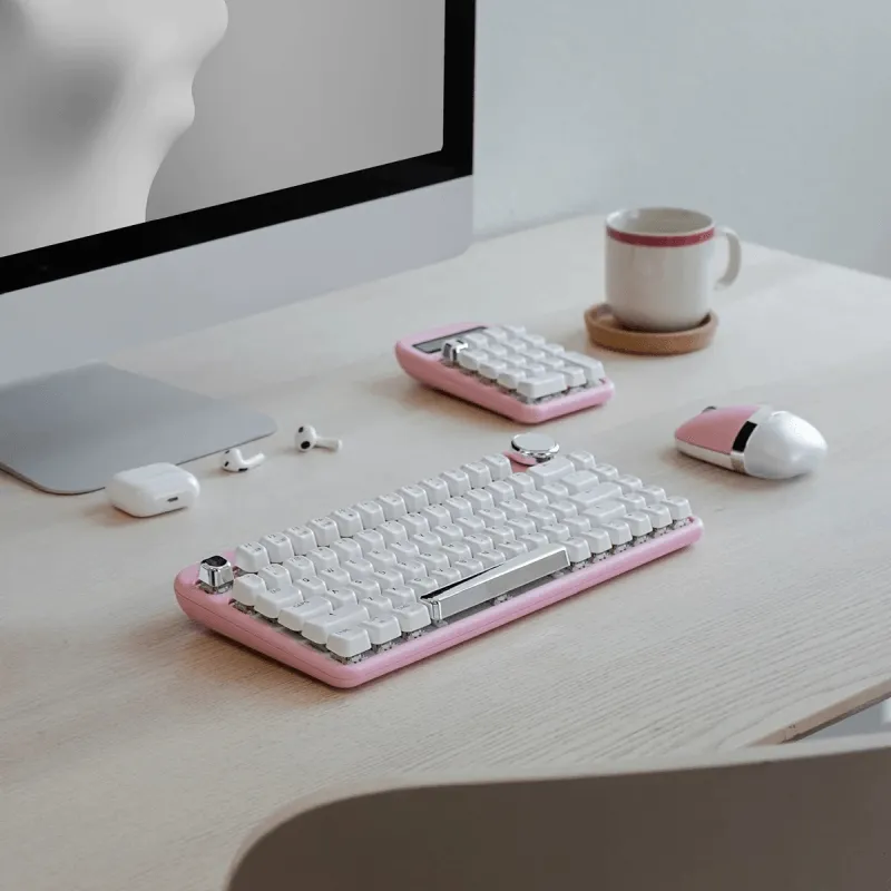 AZIO IZO Mechanical TKL Keyboard Wireless Series 2 Pink Blossom