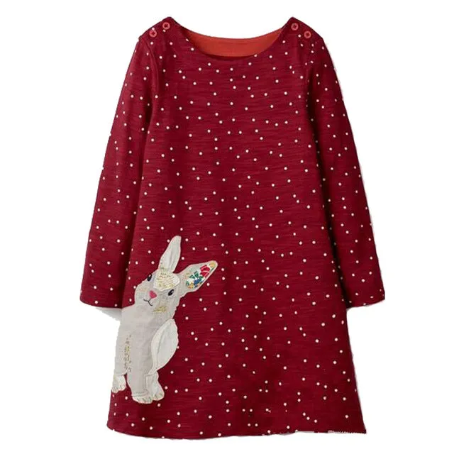 Baby Girls Dress Long Sleeve Vestidos Kids Unicorn Party Dresses for Girls Clothes Princess Dress Christmas Children Clothing