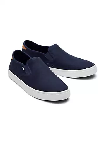 Baja Navy Blue Slip-on Pumps by Toms | Look Again