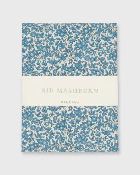 Bandana in Steel Blue Chamomile Liberty Fabric