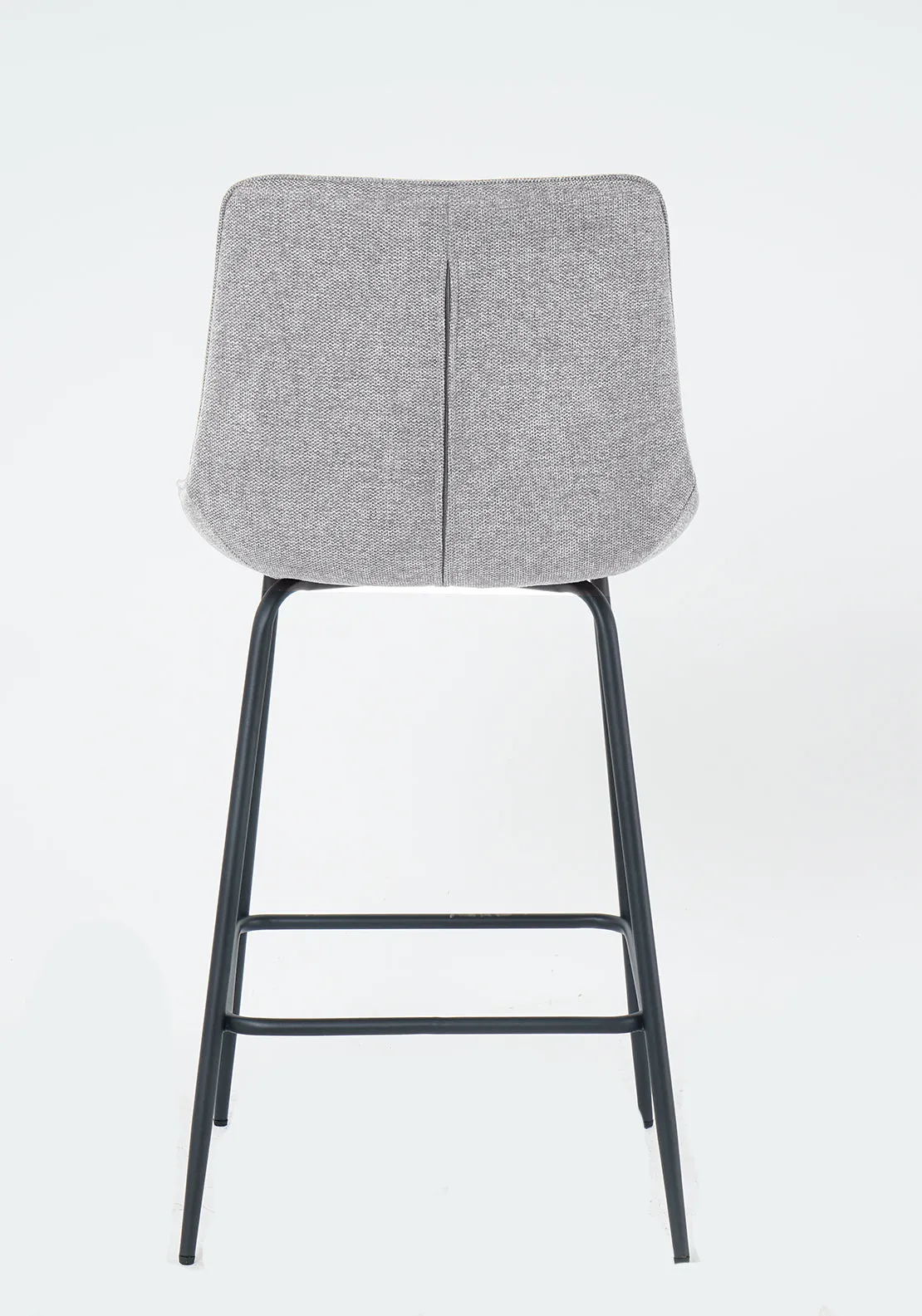 Barstool With Black Legs - Grey / Black