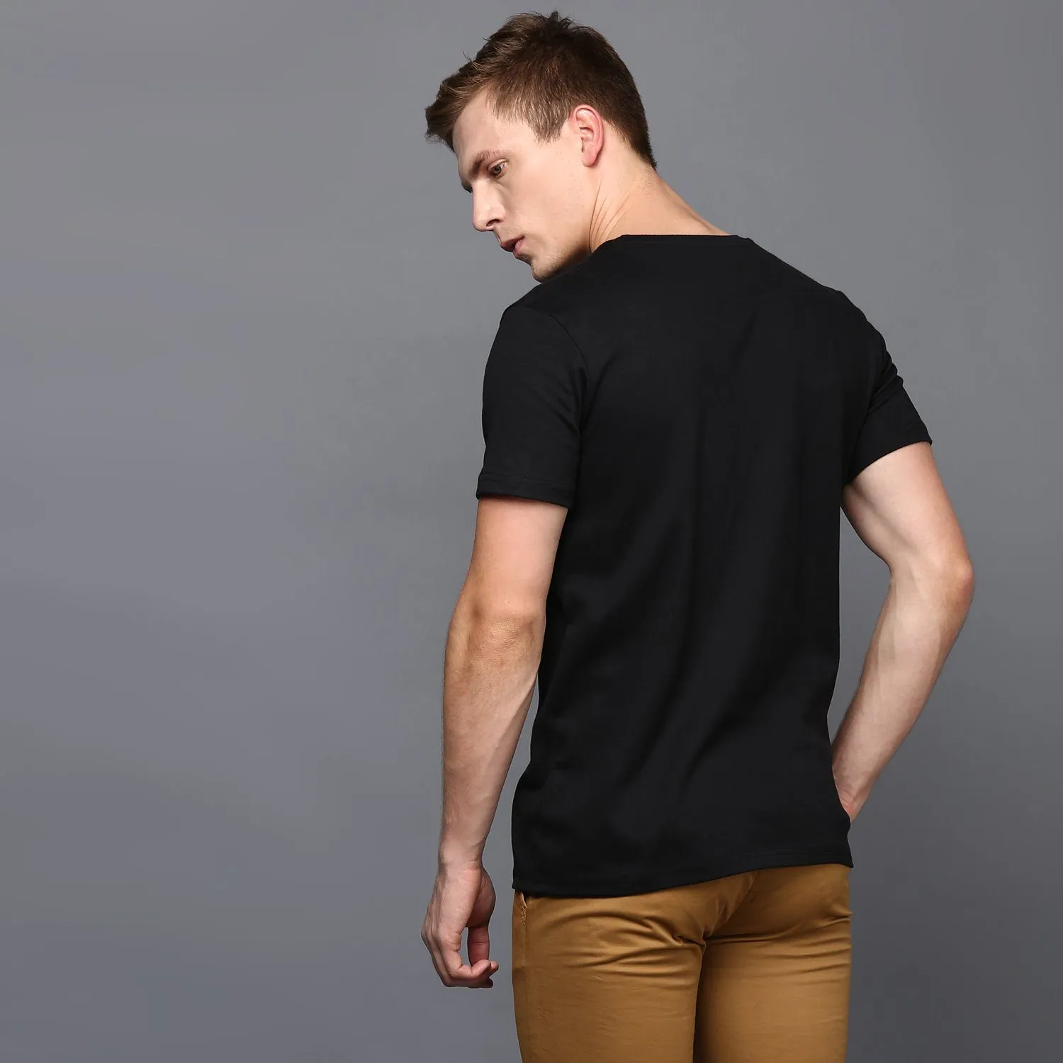 Basic Black Crew Neck T-Shirt