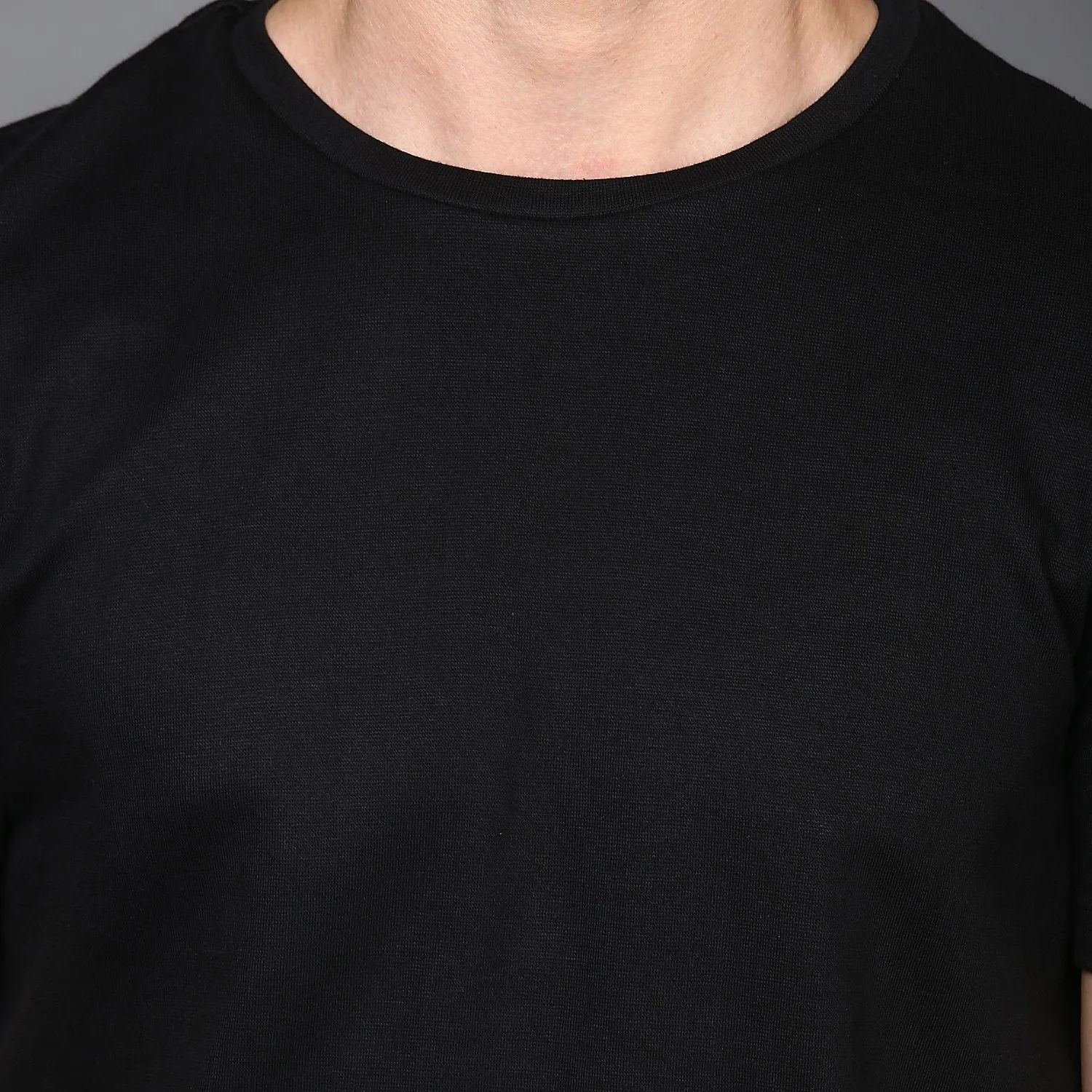 Basic Black Crew Neck T-Shirt