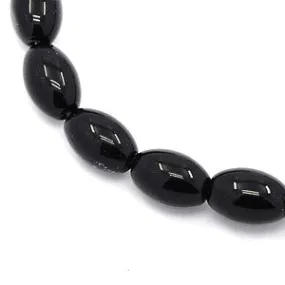 Black Onyx Rice Oval 8x12mm