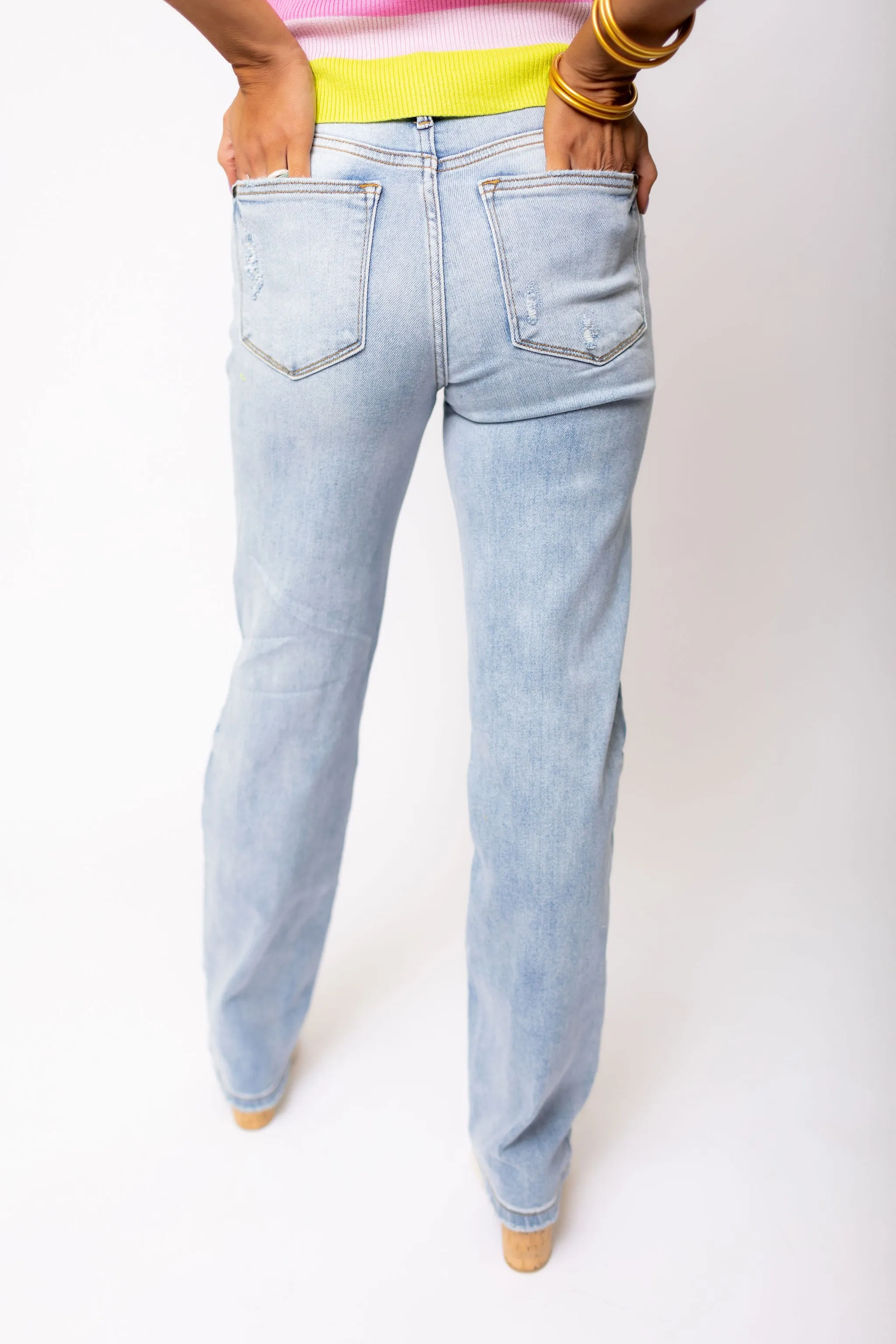 Brooklyn Judy Blue Mid Rise Dad Jeans