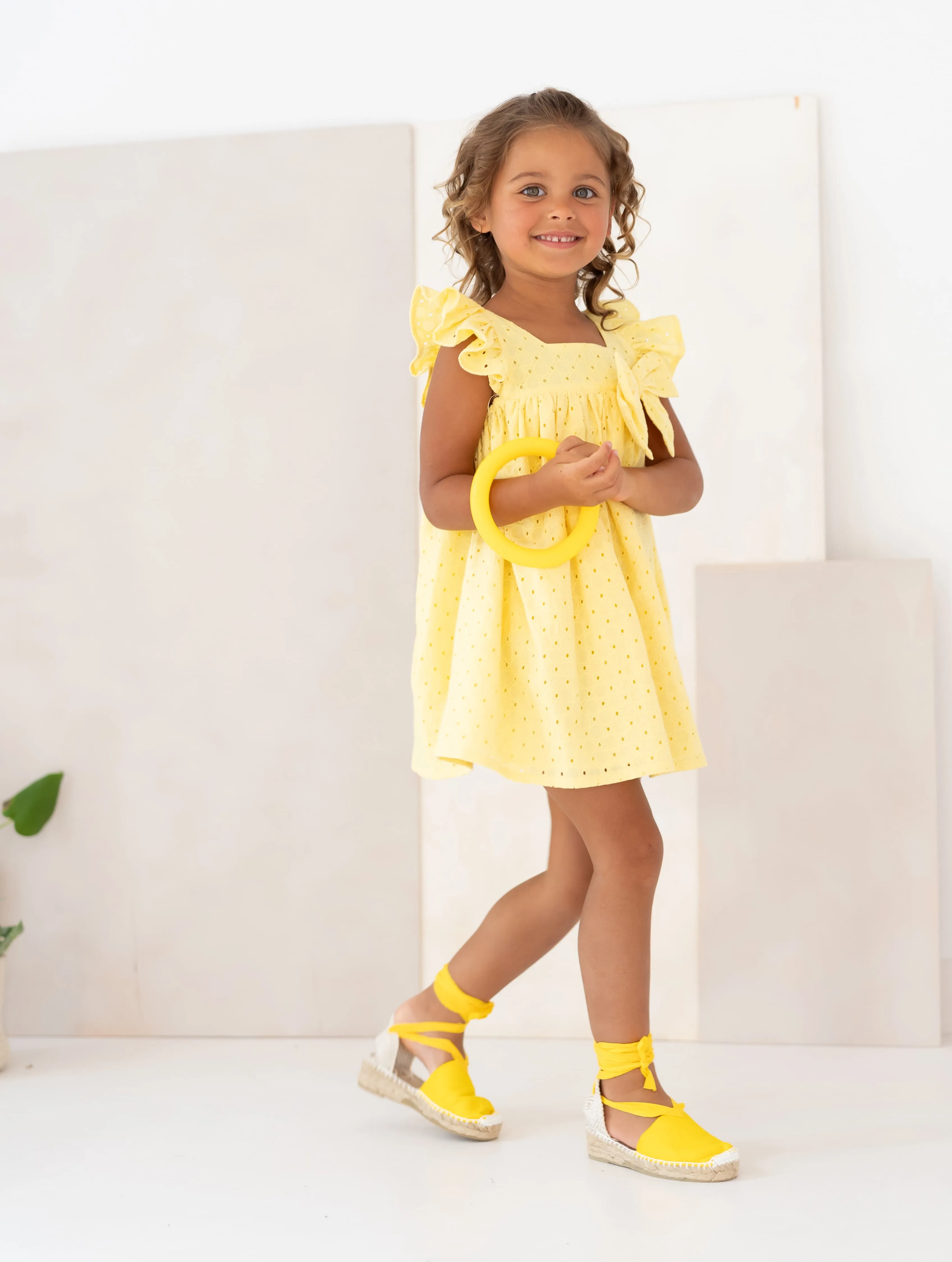 Capoeira WOVEN DRESS - YELLOW