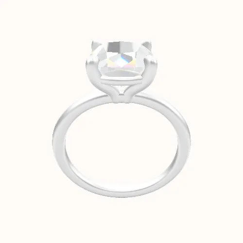 Classic Solitaire Engagement Ring With Standard Four Prong Head