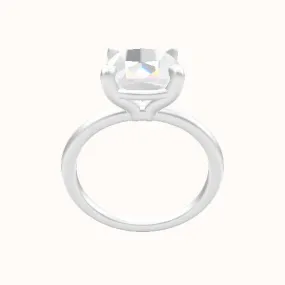 Classic Solitaire Engagement Ring With Standard Four Prong Head