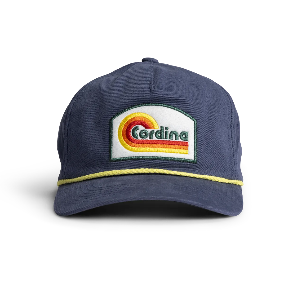 Cordina Retro Wave Hat-Steel Blue/Yellow