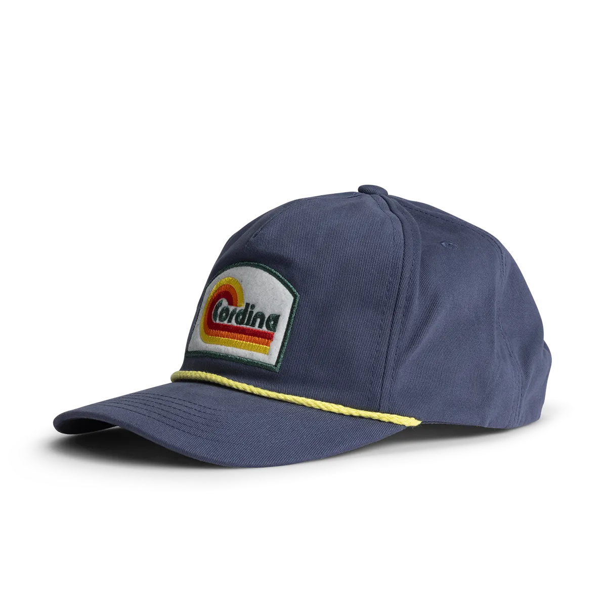 Cordina Retro Wave Hat-Steel Blue/Yellow