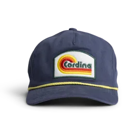 Cordina Retro Wave Hat-Steel Blue/Yellow