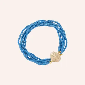 Emily Oxford Blue Multi-Strand Bracelet