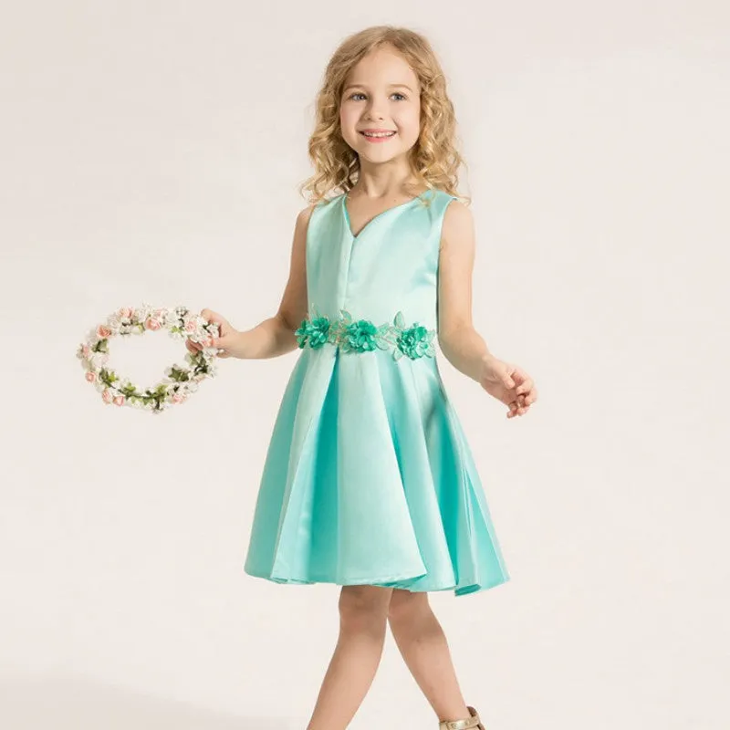 Girls Dress High-grade Wedding Dresses Children Embroidered Party Dresses Bridesmaid Dress Girl Kids Clothes PY2 SM6