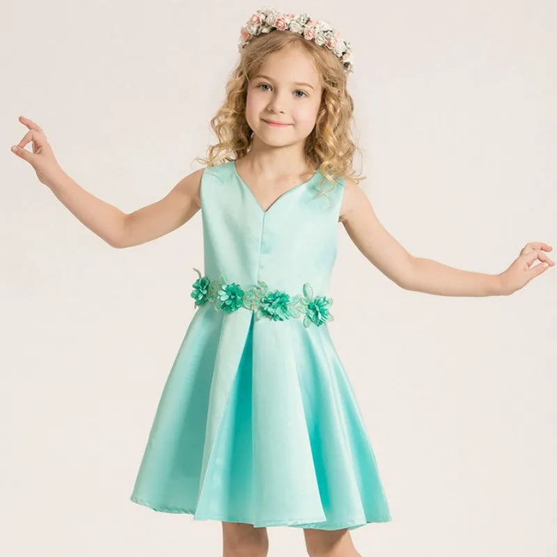 Girls Dress High-grade Wedding Dresses Children Embroidered Party Dresses Bridesmaid Dress Girl Kids Clothes PY2 SM6