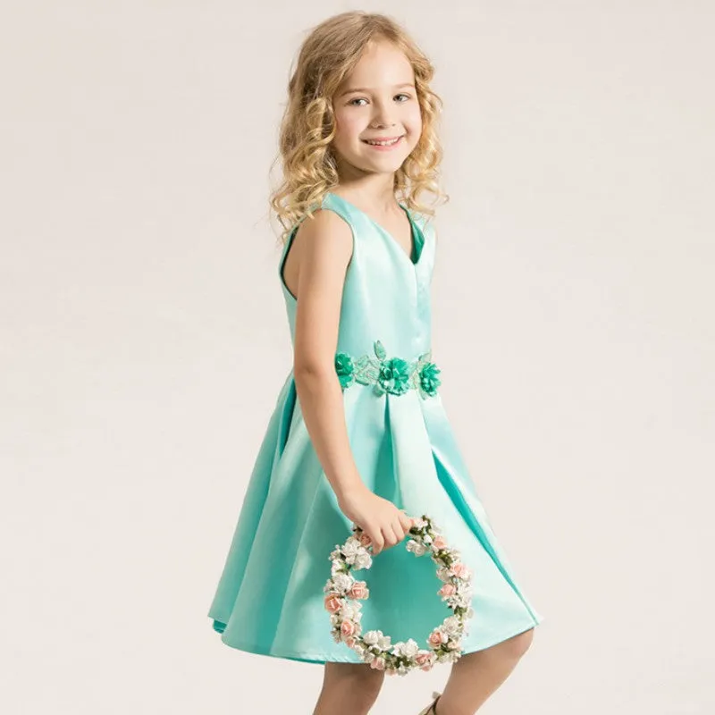 Girls Dress High-grade Wedding Dresses Children Embroidered Party Dresses Bridesmaid Dress Girl Kids Clothes PY2 SM6