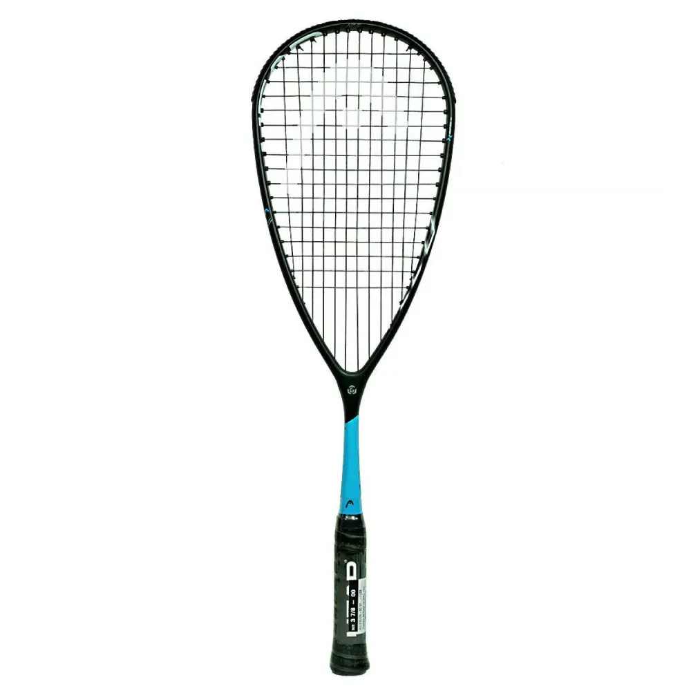 Head Graphene 360 Speed 125 Squash Racquet (Black/Sky Blue)