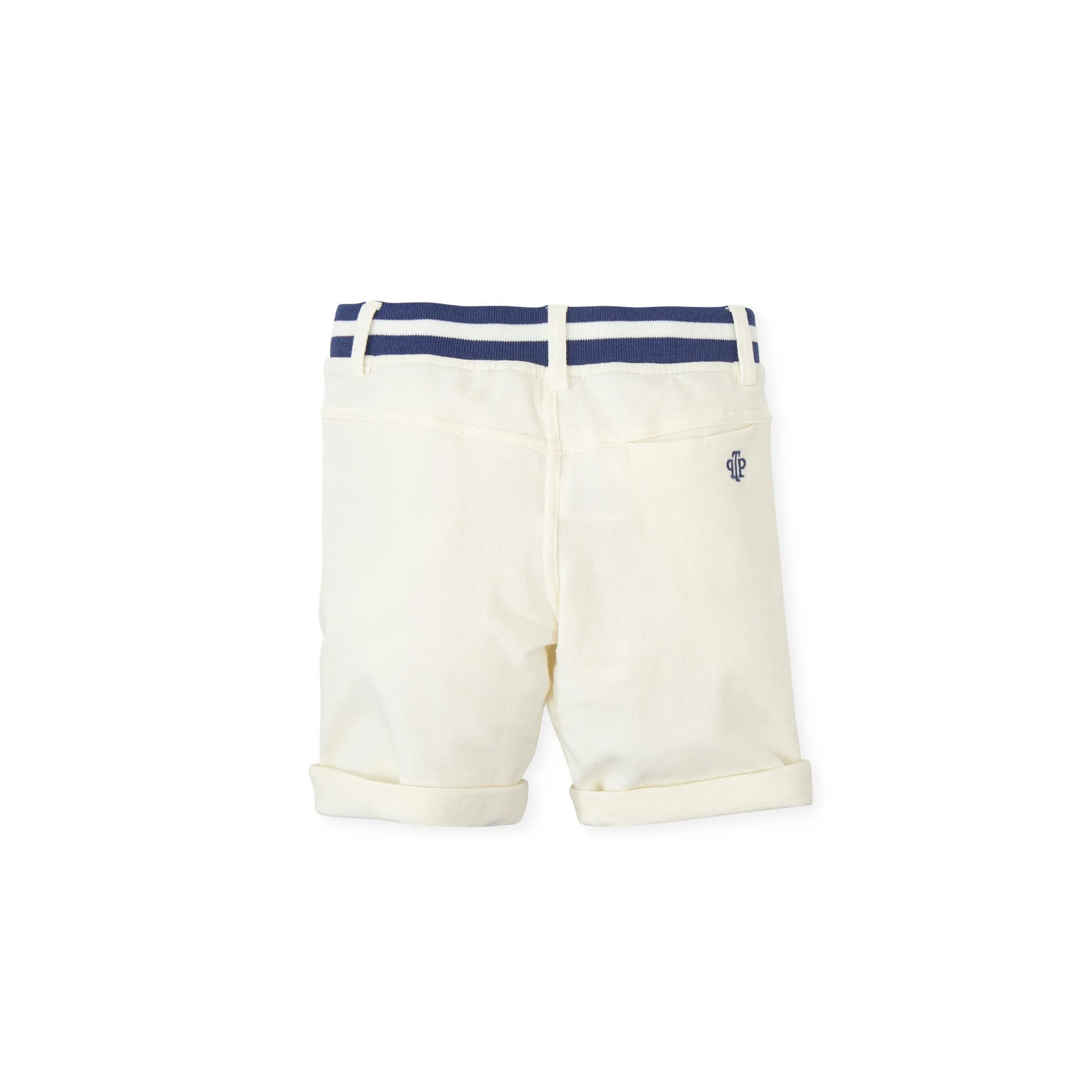 Karate KNITTED BERMUDA SHORTS - OPTICAL WHITE