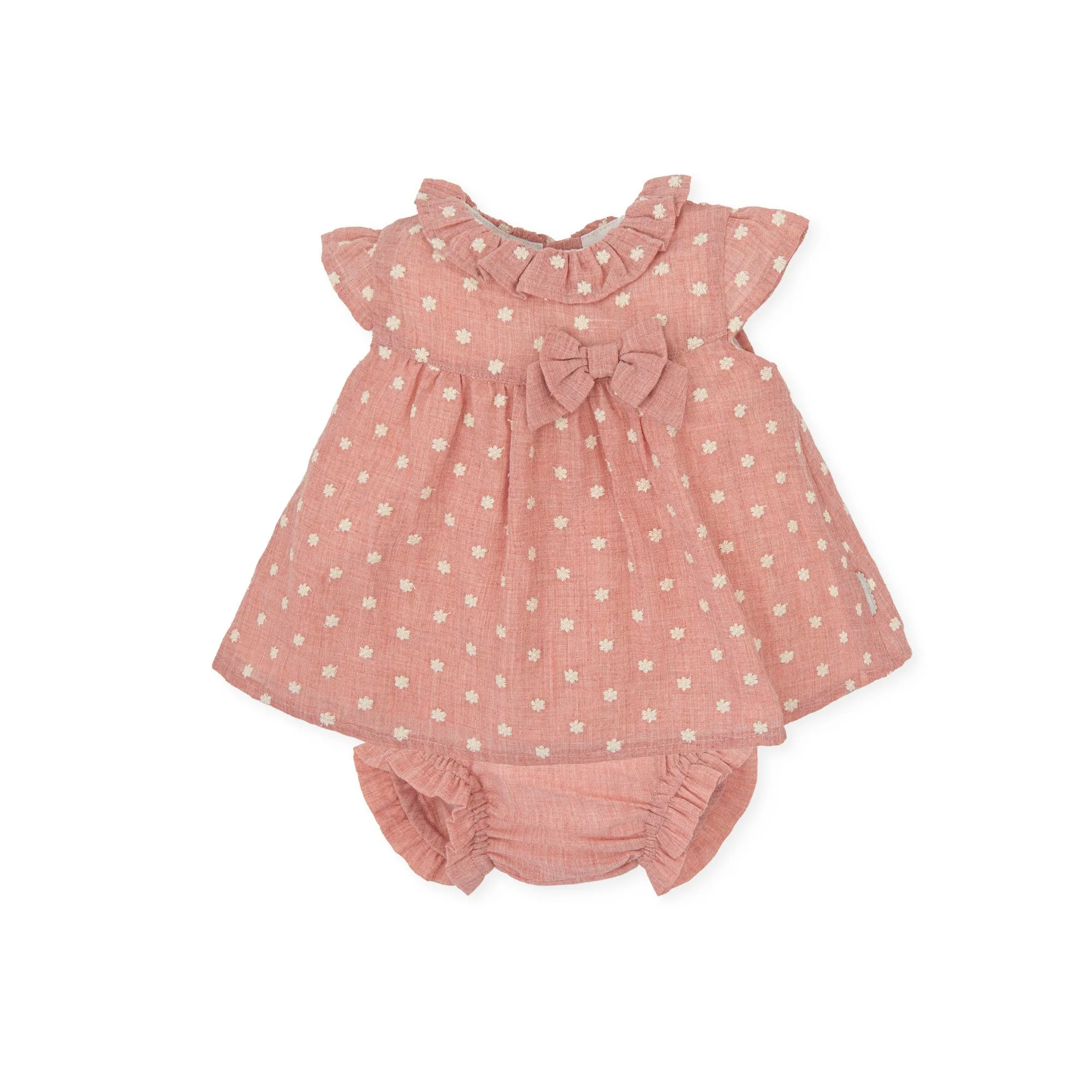 Kendo baby WOVEN DRESS & BRIEFS - PETAL