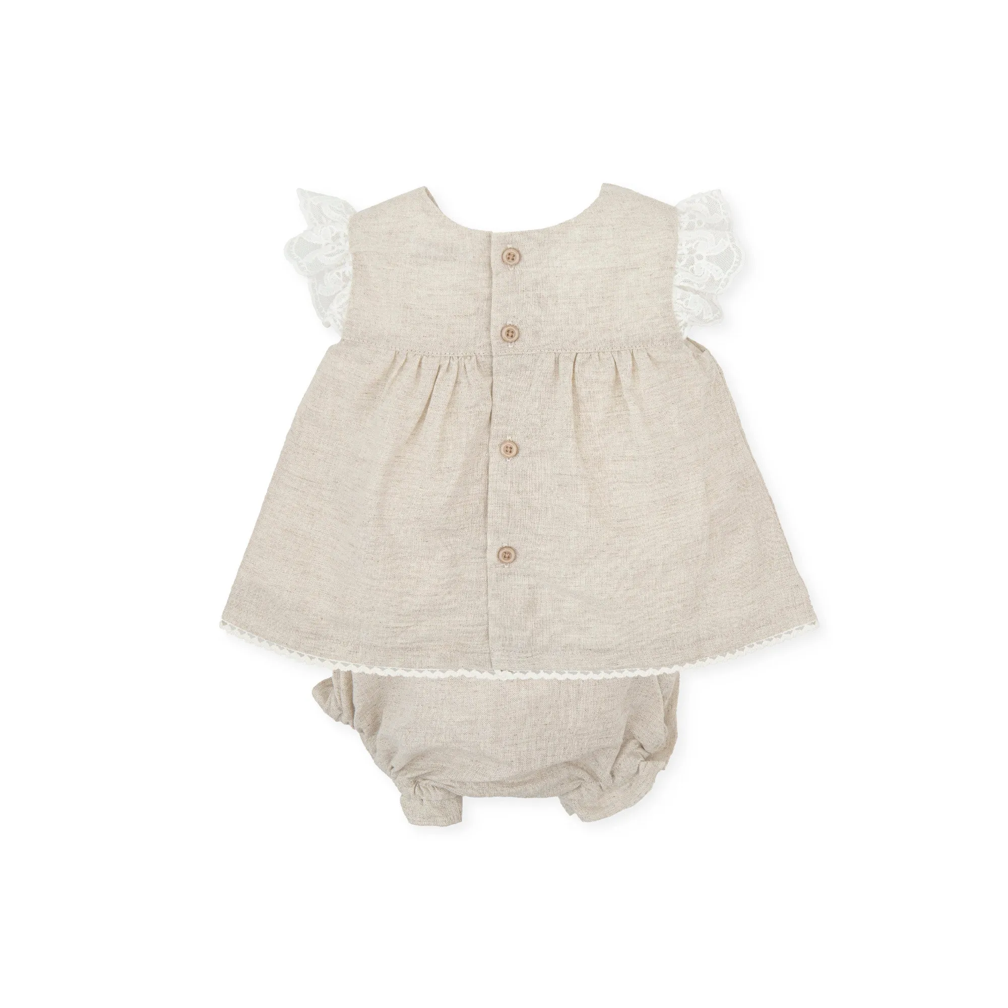 Kendo baby WOVEN DRESS & BRIEFS - SAND