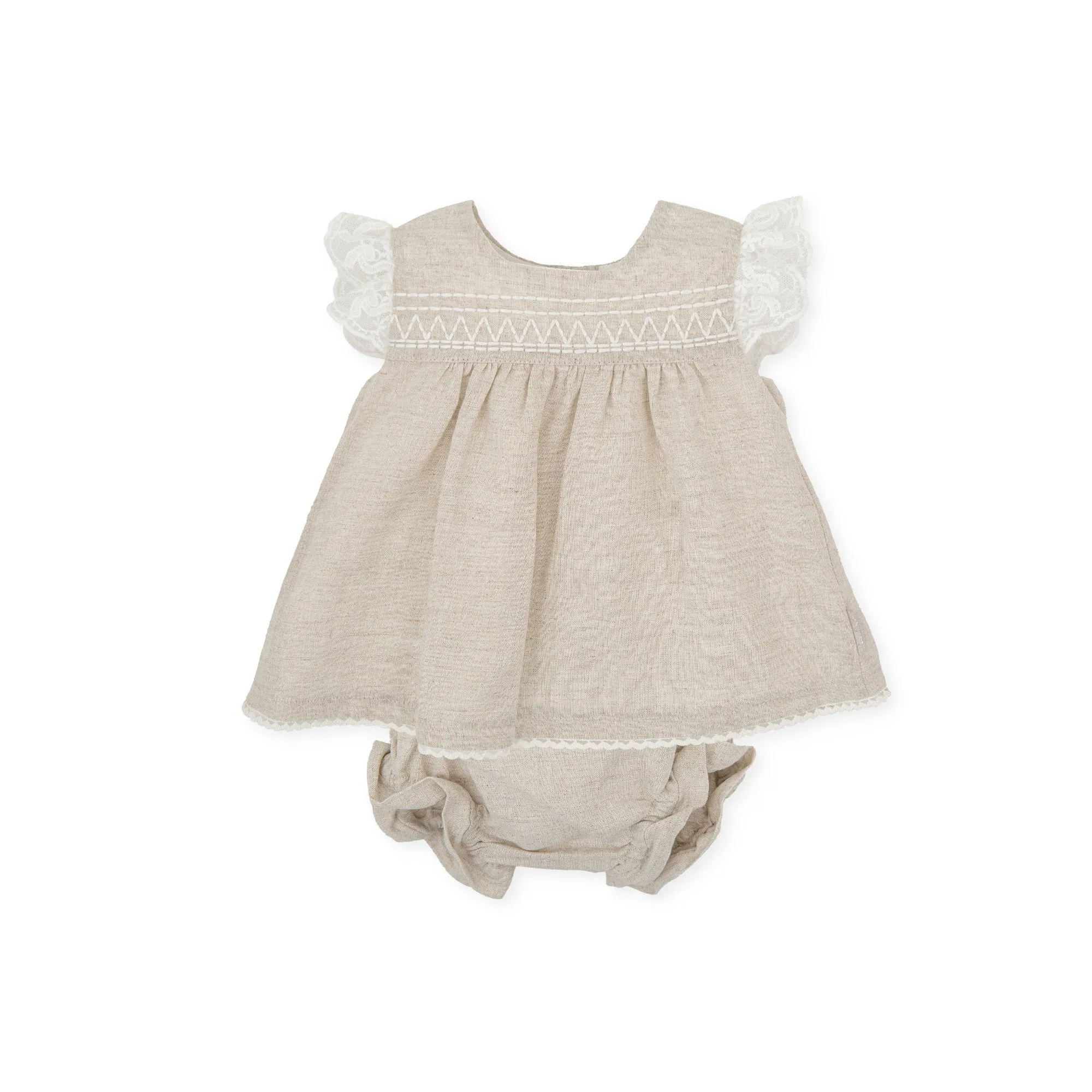 Kendo baby WOVEN DRESS & BRIEFS - SAND