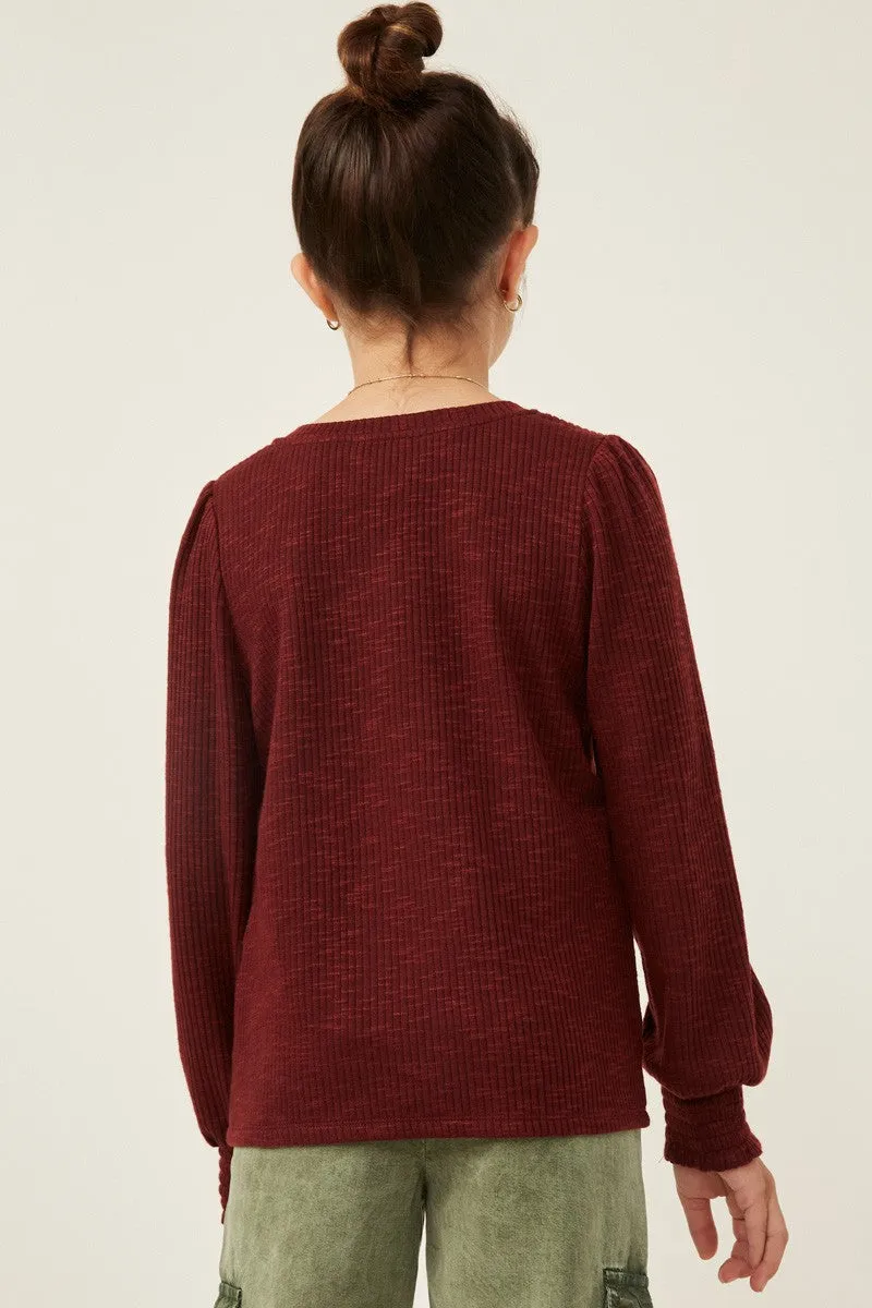 Kids | Perfectly Polished V-neck Knit Top