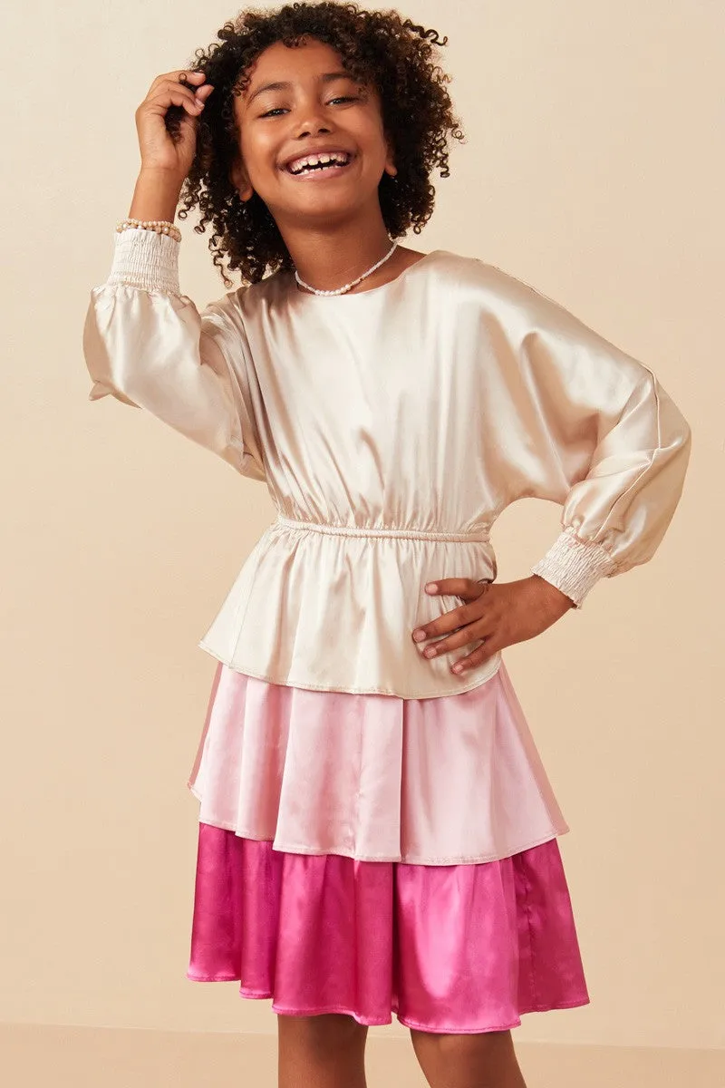 Kids | Pretty in Pink Satin Dress