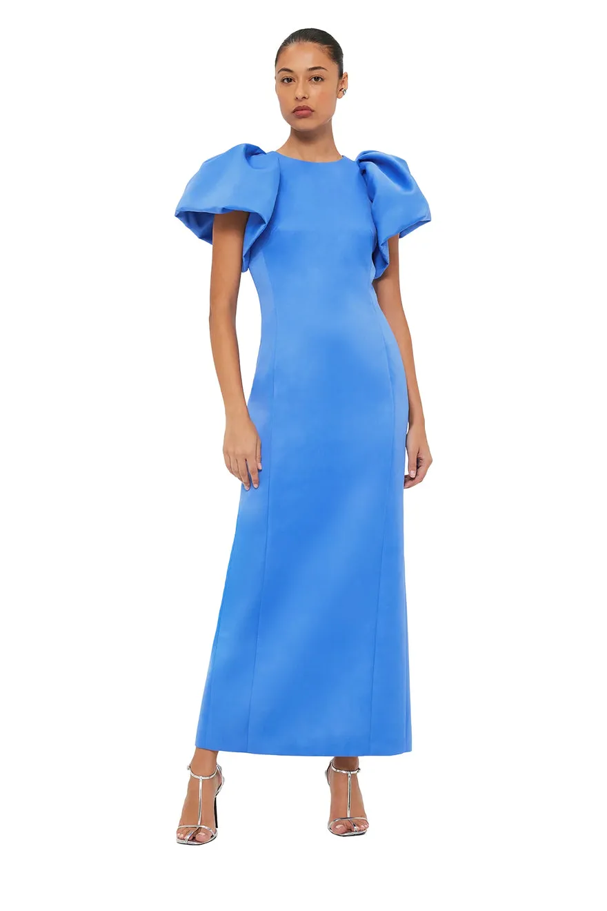 ----Leo Lin   ----Lucinda Maxi Dress - Steel Blue ---