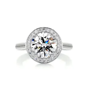 Lynn Diamond Engagement Ring -14K White Gold