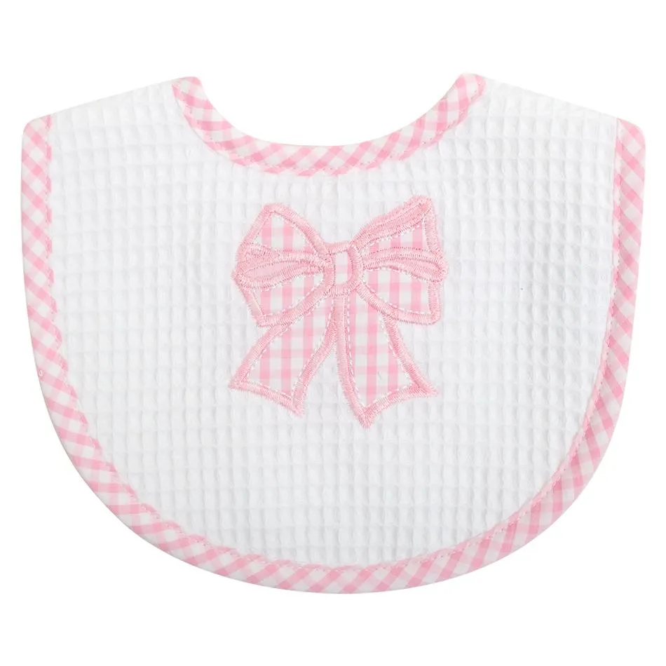 Medium Bib - Pink Bow