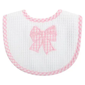 Medium Bib - Pink Bow