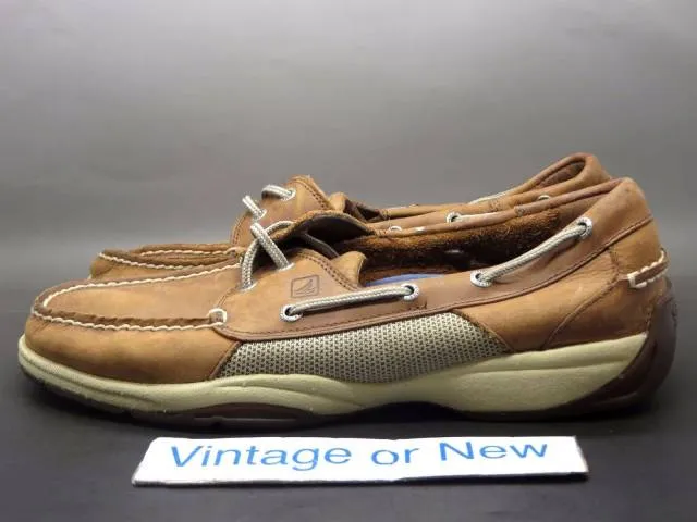 Men's Sperry Top-Sider Intrepid 2-Eye Dark Tan Leather B...