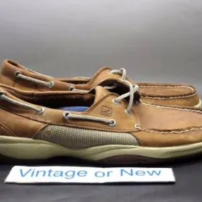 Men's Sperry Top-Sider Intrepid 2-Eye Dark Tan Leather B...