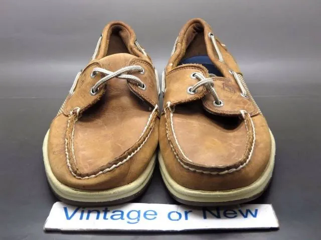 Men's Sperry Top-Sider Intrepid 2-Eye Dark Tan Leather B...