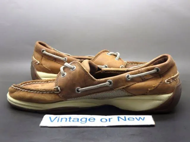 Men's Sperry Top-Sider Intrepid 2-Eye Dark Tan Leather B...