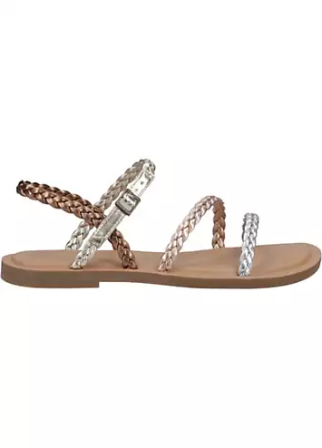 Metallic Kira Sandals by Toms | Look Again