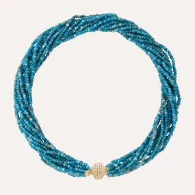 Michel Blue Apatite Multi-Strand Necklace