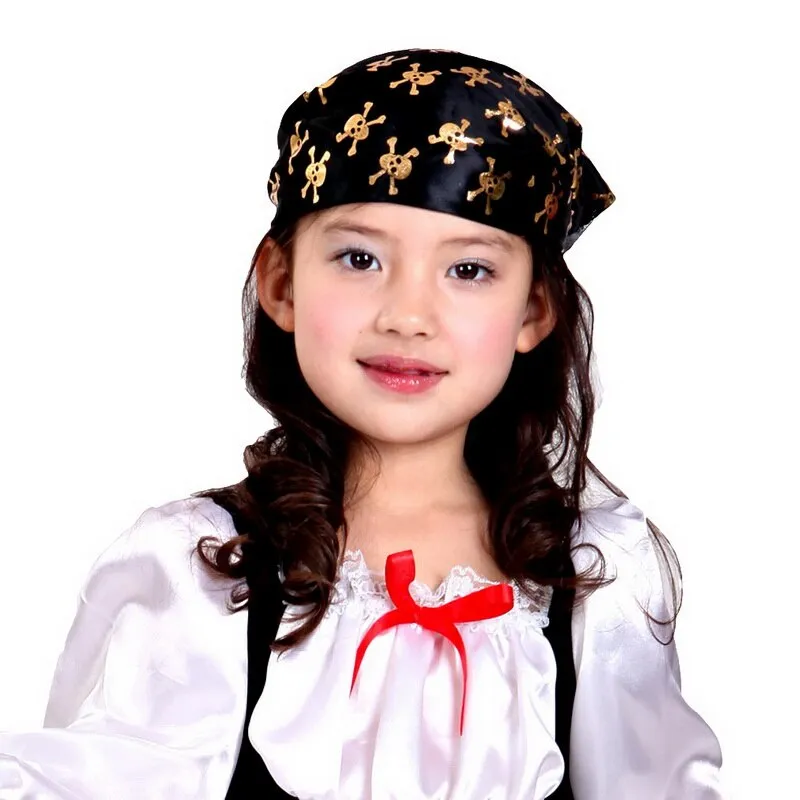 New Halloween Pirate Captain Costumes Girls Party Cosplay Costume for Children Kids Clothes Performance Kindergarten