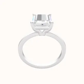 Open Solitaire Engagement Ring With Standard Four Prong Head