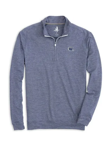 Penn State Vaughn Stripe Quarter Zip | Johnnie-O