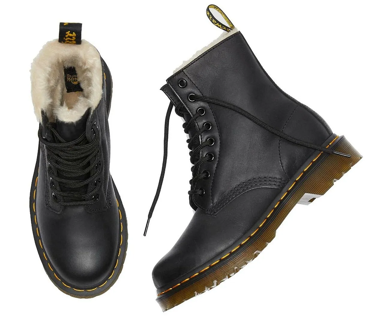 shoes Dr. Martens 1460 Serena - Black Burnished Wyoming - women´s